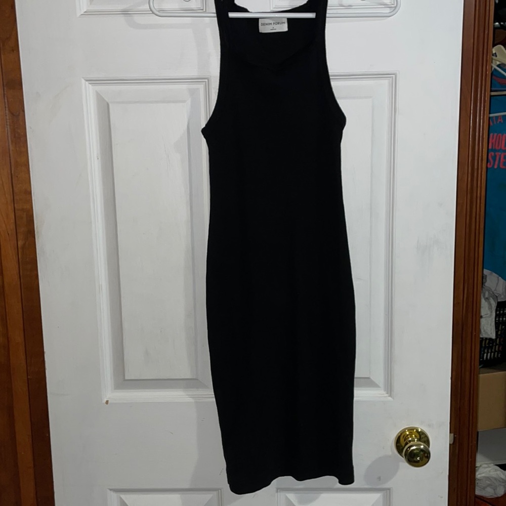 Denim forum bodycon dress